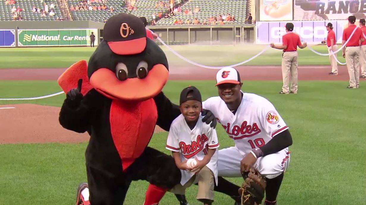 News, National News, Zion Harvey, Orioles, Baseball, Opening Pitch, Double Hand Transplant, Children's Hospital of Philadelphia, 2016