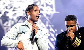 A$AP Rocky Brings Out A$AP Ferg Tear Up the Stage - The leaders of the A$AP Mob tear up the stage and perform their hits at the 2014 BET Experience at L.A. LIVE.&nbsp;   (Photo: Earl Gibson/BET/Getty Images for BET)