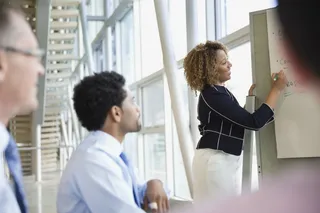 Take Initiative - Don’t always sit back and wait to be assigned a task or to solve a problem in the office. Step up and offer your services and show that you are a leader and a problem solver.&nbsp;(Photo: Hero Images/Getty Images)