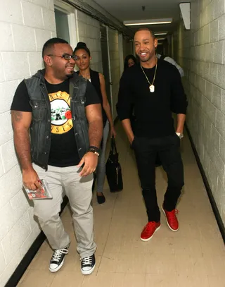 Pow Wow - Actor Terrence J laughing while backstage at 106. (Photo:&nbsp; Bennett Raglin/BET/Getty Images)
