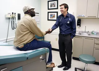 African-Americans Accessing Care - It’s estimated that 6.8 million uninsured Blacks will have the opportunity to purchase a plan through the open marketplace. A whopping 56 percent of that 6.8 million comprise of Black men.&nbsp;(Photo:&nbsp;REUTERS/Larry Downing)&nbsp;