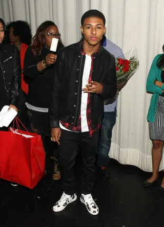 Coolin' Like Diggs - The always smooth Diggy Simmons backstage at 106. (Photo: Bennett Raglin/BET/Getty Images for BET)