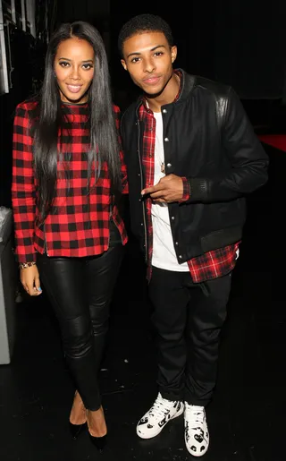 Sibs - Angela Simmons and Diggy Simmons pose for a quick family pic while backstage at 106. (Photo: Bennett Raglin/BET/Getty Images for BET)