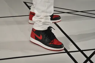 Dunks - Red-and-black Nike high-tops never disappoint. (Photo: JP Yim/Getty Images)