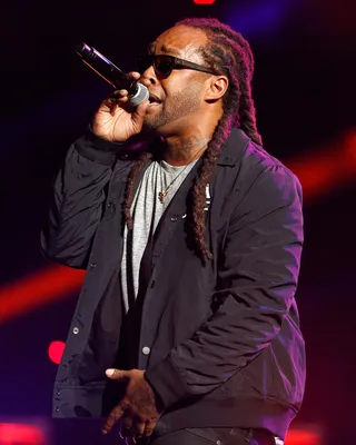 Ty Dolla $ign Gets Paranoid - The rapper/singer turns up the crowd as he performs his smash hit “Paranoid.”   (Photo: Christopher Polk/BET/Getty Images for BET)