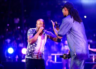 THE BAY TO L.A.&nbsp; - Snoop Dogg and Too Short rocked the mic together.&nbsp;&nbsp;(Photo: Christopher Polk/BET/Getty Images for BET)