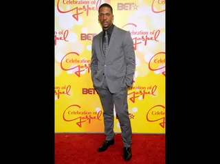Donald Lawrence - Donald Lawrence hit the red carpet in a checkered gray suit.<br><br><b>(Photo Credit: PictureGroup)</b>