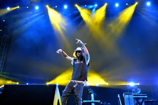 CONTROL THEORY - The "Black Lip Pastor" was feeling the crowd.&nbsp;(Photo: Earl Gibson/BET/Getty Images for BET)