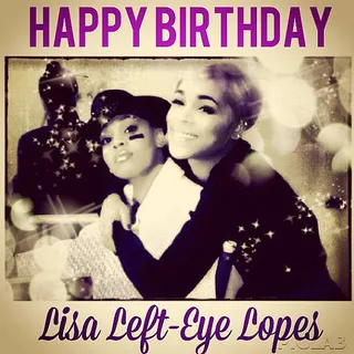 T-Boz @totallytboz - TLC memeber T-Boz posts this snapshot of her with groupmate Lisa &quot;Left Eye&quot; Lopes in honor of the fallen singer's birthday on May 27th.&nbsp;(Photo: T-Boz via Instagram)