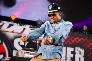 Wiz Khalifa - The Pittsburgh rapper made his Summer Jam debut performing his hits "Black &amp; Yellow" and "Roll Up."&nbsp;(Photo: Sean O'Kane for BET)