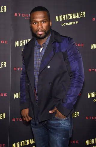 Movie Buff - Rapper 50 Cent attends the New York premiere of Nightcrawler at AMC Lincoln Square Theater. (Photo: Jamie McCarthy/Getty Images)