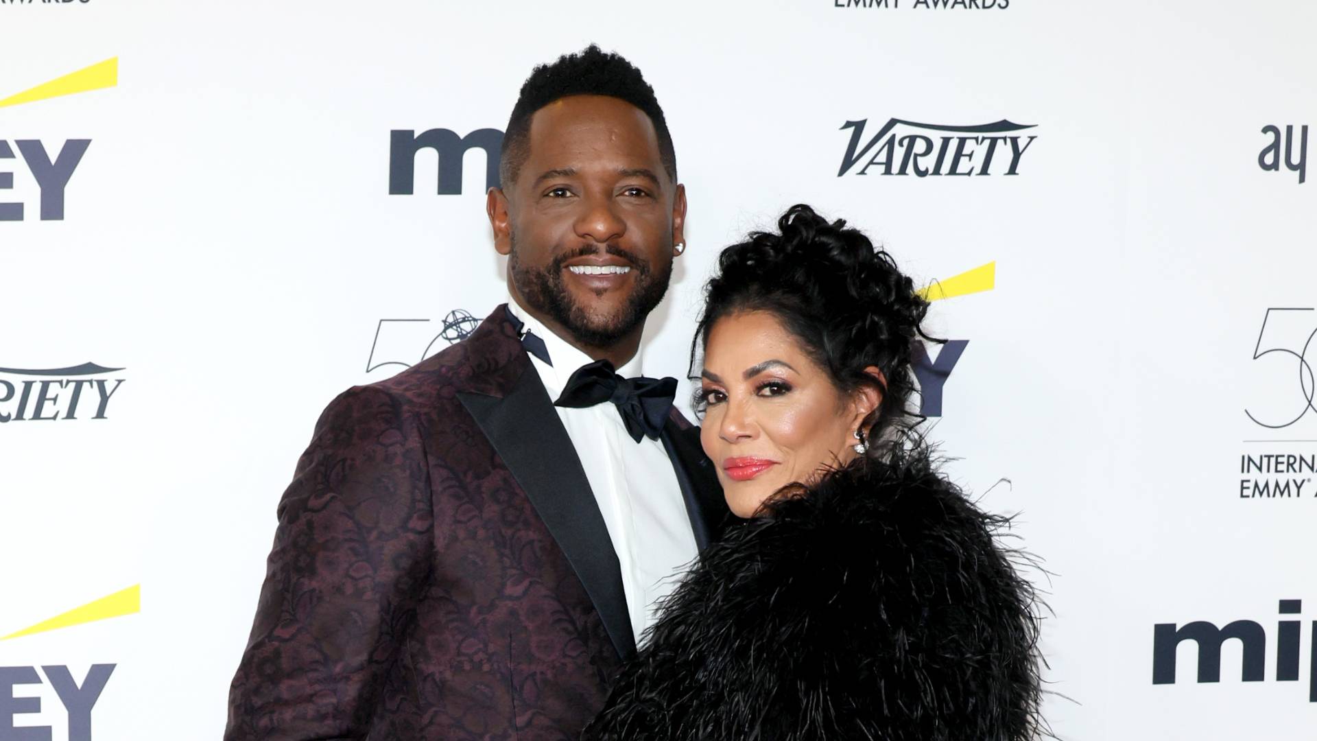 Blair Underwood and Josie Hart attend the 50th International Emmy Awards at New York Hilton Midtown on November 21, 2022 in New York City. 