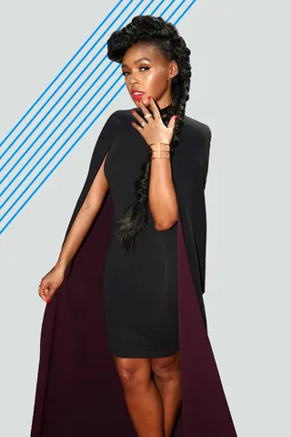 Presented by COVERGIRL- - Janelle Monae takes black royalty to a whole new level. (Photo: Christopher Polk/BET/Getty Images for BET)