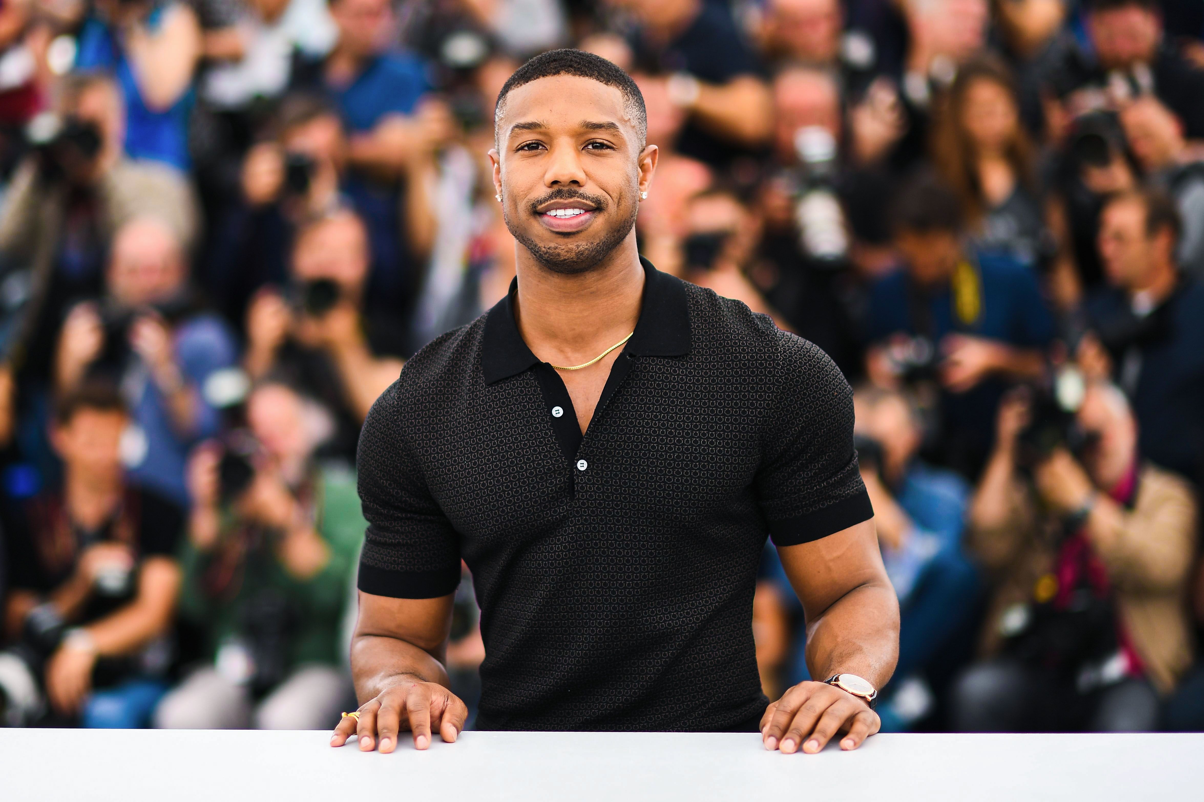 US actor Michael B. Jordan poses on May 12, 2018 during a photocall for the film "Farenheit 451" at the 71st edition of the Cannes Film Festival in Cannes, southern France. (Photo by Anne-Christine POUJOULAT / AFP)        (Photo credit should read ANNE-CHRISTINE POUJOULAT/AFP via Getty Images)