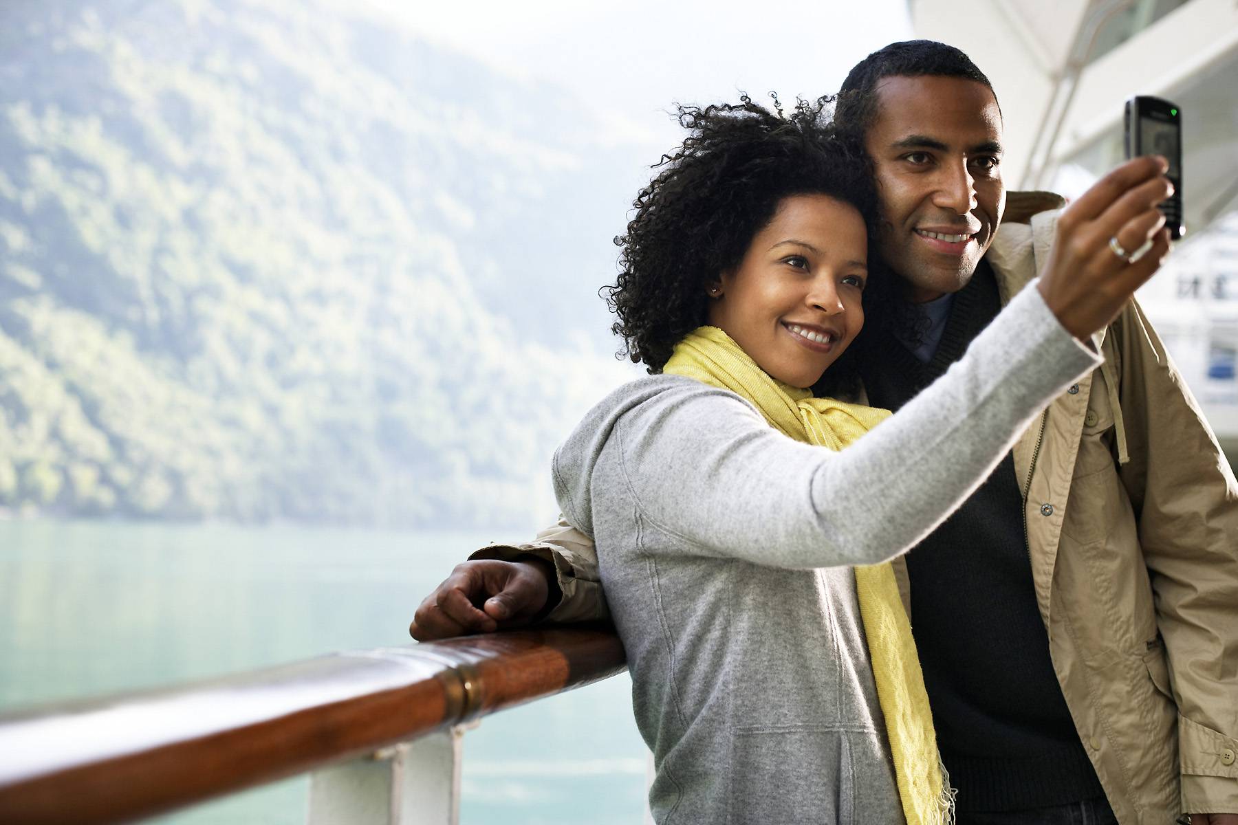 couple taking a selfie