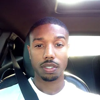 Michael B. Jordan Shows Off the Pearly Whites - The Fruitvale Station star flashed his pearly whites for a selfie in the car. We hope he wasn’t driving and posting.(Photo: Michael B. Jordan via Instagram)