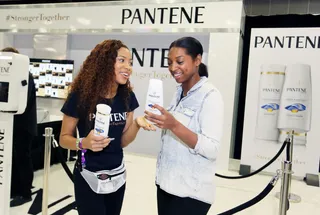 The More You Know - Guests learn about Pantene's powerful new 2-in-1 shampoo and conditioner while at the Pantene Stronger Together studio.&nbsp;  (Photo: Rachel Murray/BET/Getty Images for BET)