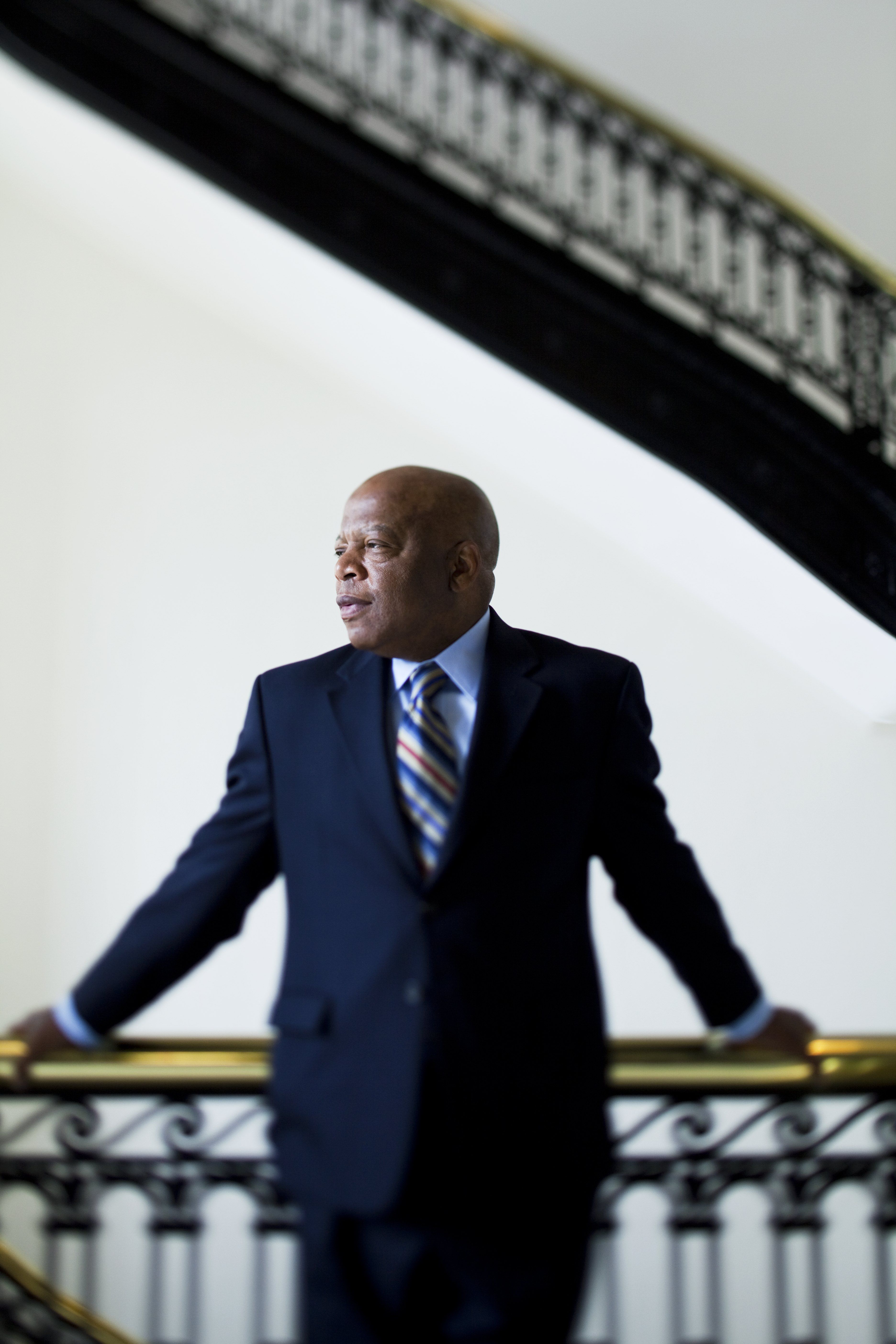 WASHINGTON D.C. - MARCH 17:  Congressman John Lewis (D-GA) is photographed in his offices in the Canon House office building on March 17, 2009 in Washington, D.C.  The former Big Six leader of the civil rights movement was the architect and keynote speaker at the historic March on Washington in 1963.  (Photo by Jeff Hutchens/Getty Images)