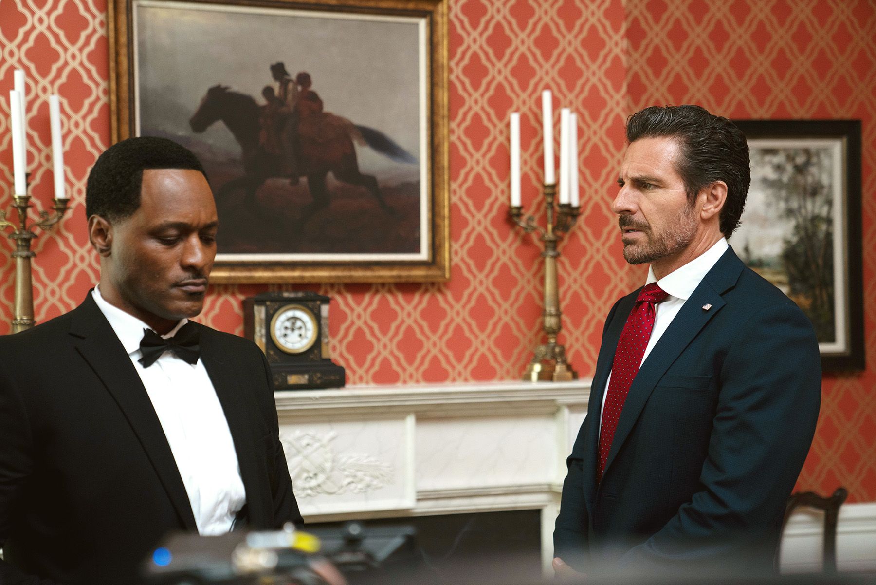 Barry's father, Richard, with President Franklin.