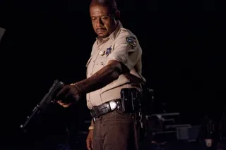 Forest Whitaker in Catch .44 - Three hit women sent to intercept a big money dope deal get blasted by bullets. Is it a double cross? Forest Whitaker portrays Ronny in Catch .44 which opens in limited release December 9 and also stars Bruce Willis. (Photo: Anchor Bay Entertainment)&nbsp;