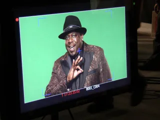 Everything is A-OK - Cedric the Entertainer gives us the OK that he's ready to shoot. (Photo: Eb the Celeb/BET)