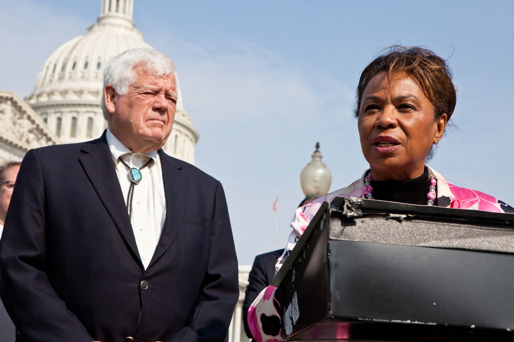 Barbara Lee - A former head of the Congressional Black Caucus, the&nbsp;California Democrat remains one of the House of Representatives? most outspoken critics of war and a champion for liberal causes.&nbsp;(Photo: Brendan Hoffman/Getty Images)