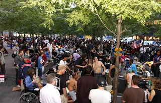 Almost Three Weeks  - Occupy Wall Street is a "leaderless movement for democracy" that began on Sept. 17 with an encampment in New York City's financial district.(Photo: Raymond Haddad)