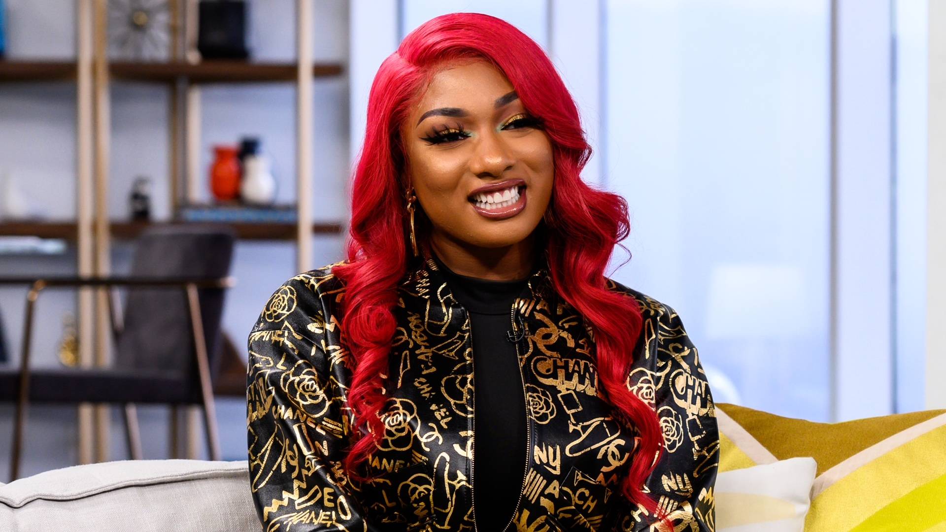 Megan Thee Stallion on BET Buzz 2020.