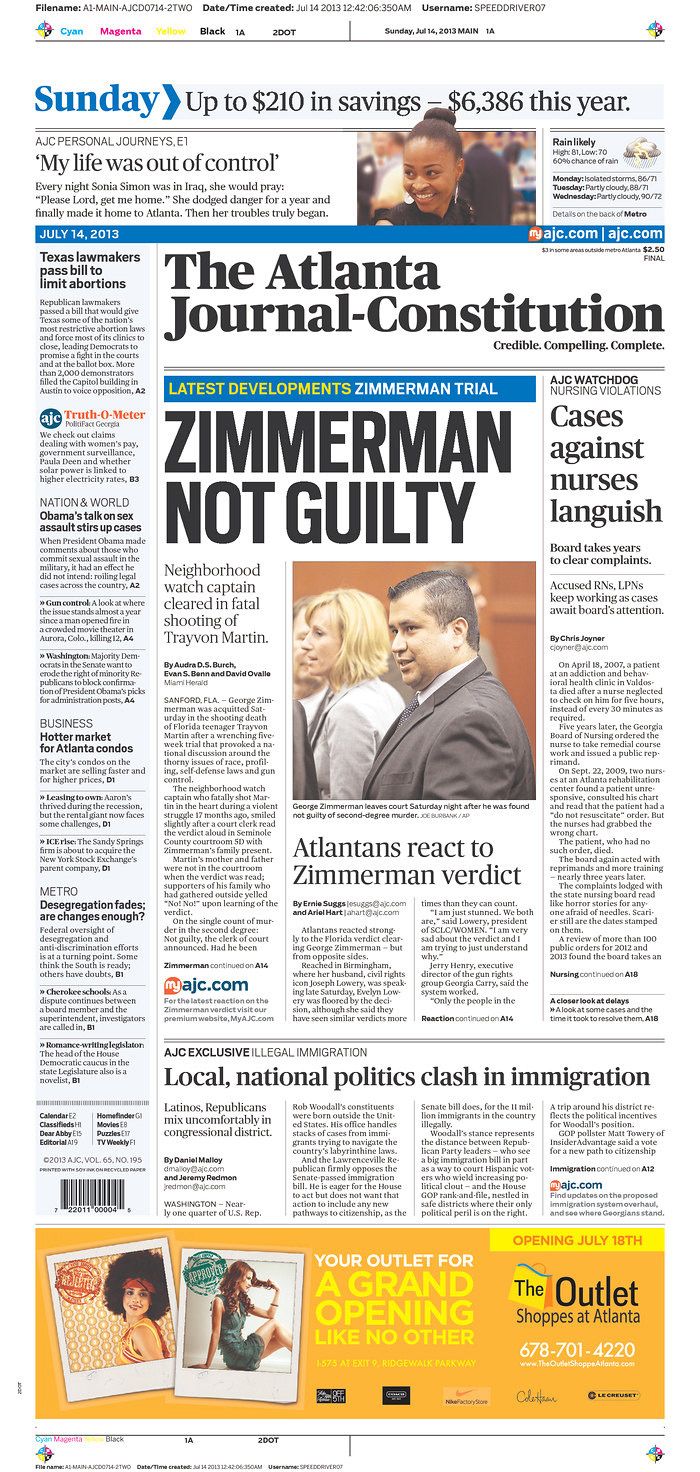 The Atlanta Journal-Constitution - - Image 6 from George Zimmerman's ...