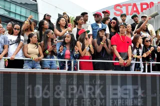 Fandemonium - The fans came out in droves during the 106 &amp; Park event presented by Coke.(Photo: Jerod Harris/BET/Getty Images for BET)