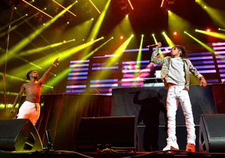 Lights On - The energy was high as they started getting into their well-known jams. (Photo: Earl Gibson/BET/Getty Images for BET)