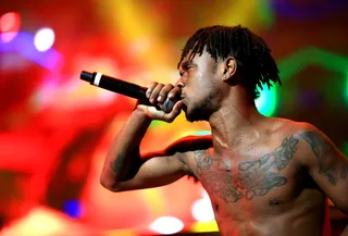 You Knooow About Them - Slim Jimmy rocks out.  (Photo: Christopher Polk/BET/Getty Images for BET)