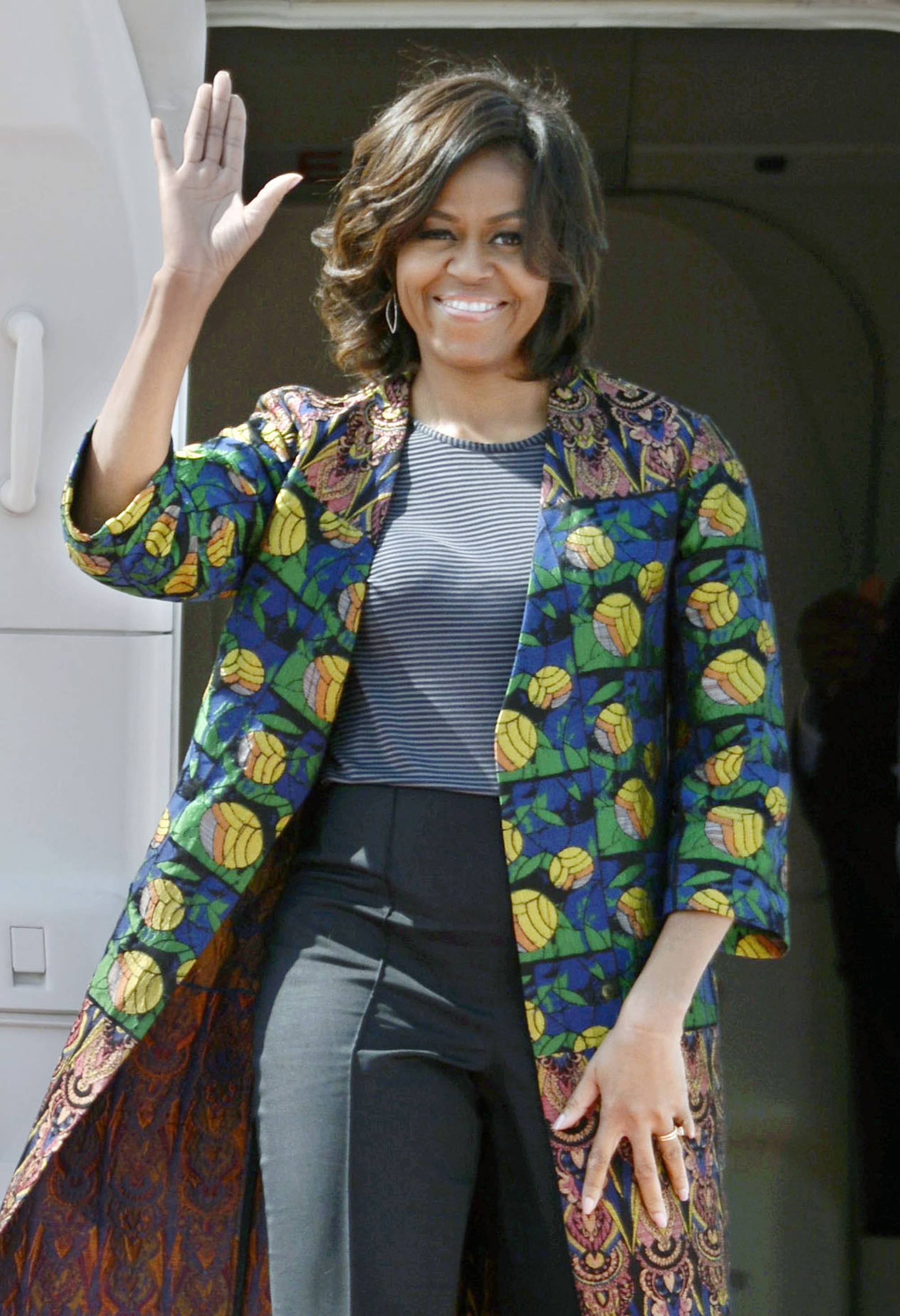 Michelle, Malia and Sasha Obama and Marian Robinson