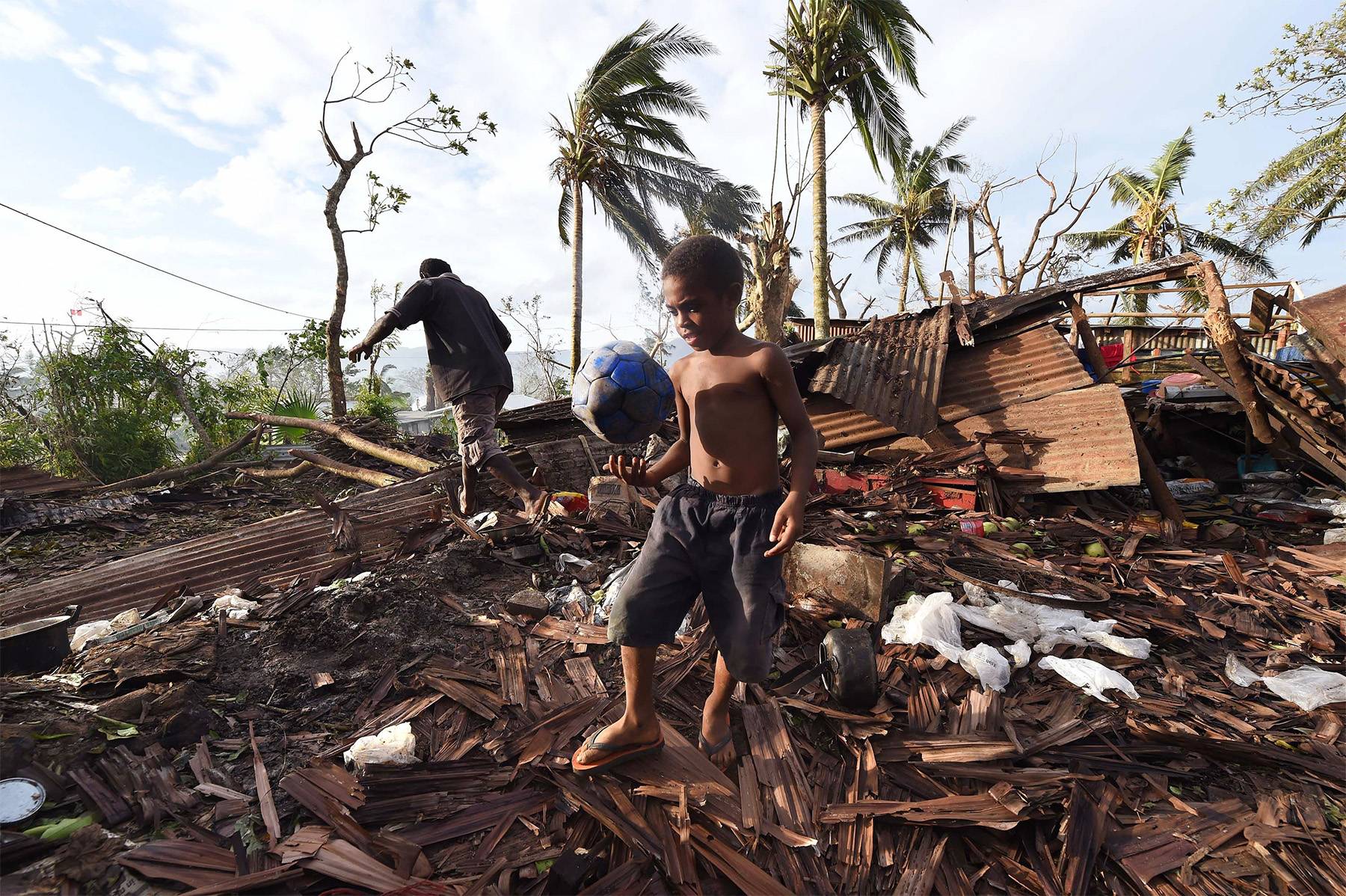 Super Tropical Cyclone Ravages Pacific Nation