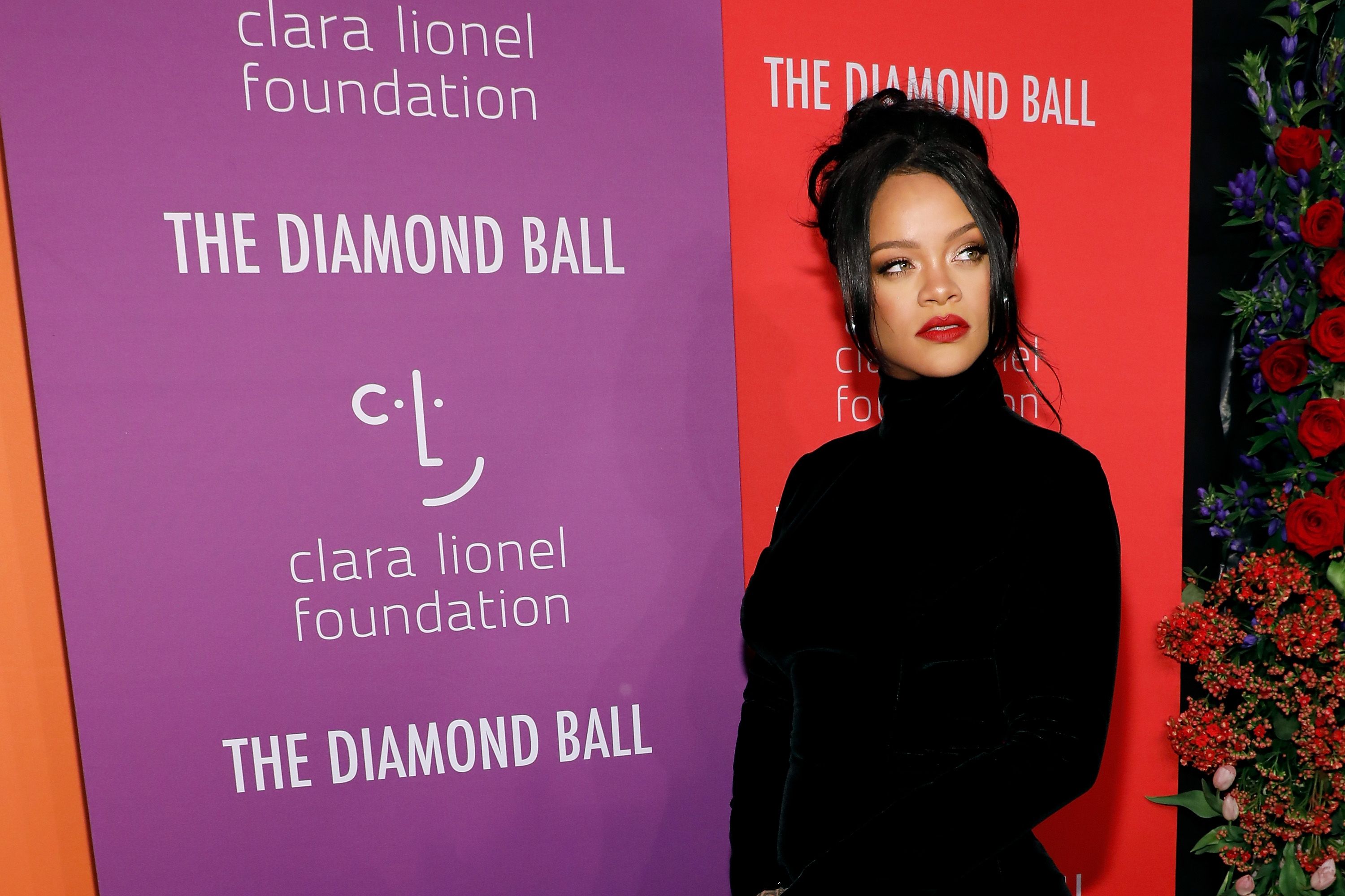 NEW YORK, NEW YORK - SEPTEMBER 12: Rihanna attends the 5th Annual Diamond Ball benefiting the Clara Lionel Foundation at Cipriani Wall Street on September 12, 2019 in New York City. (Photo by Taylor Hill/WireImage)