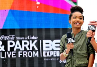 Young and Free - Yara Shahidi put her hosting skills on full display during 106 &amp; Park presented by Coke during the 2015 BET Experience. &nbsp;(Photo: Jerod Harris/BET/Getty Images for BET)