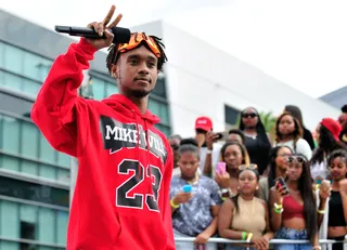 Throw Sum Mo' - Aaquil "Slim Jimmy" Brown of Rae Sremmurd had the crowd going wild.&nbsp;(Photo: Jerod Harris/BET/Getty Images for BET)