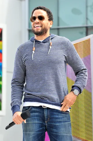 Casually Ealy - Michael Ealy left the ladies in a frenzy after showing up to chat with the 106 &amp; Park hosts. (Photo: Jerod Harris/BET/Getty Images for BET)