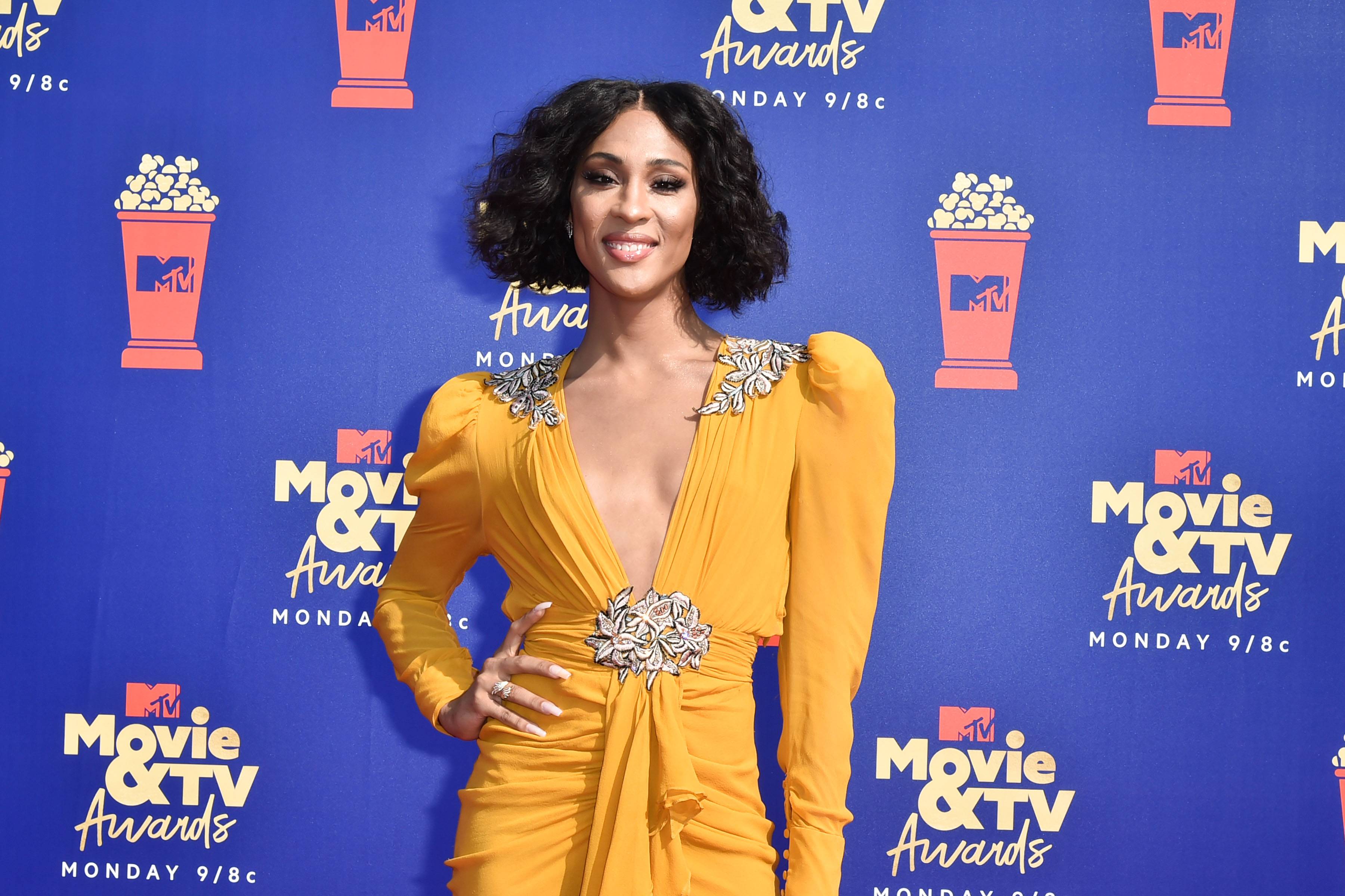 SANTA MONICA, CALIFORNIA - JUNE 15: Mj Rodriguez attends the 2019 MTV Movie & TV Awards - Arrivals at Barker Hangar on June 15, 2019 in Santa Monica, California. (Photo by David Crotty/Patrick McMullan via Getty Images)