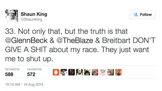 The Right Tries to Silence Him - (Photo: Shaun King via Twitter)