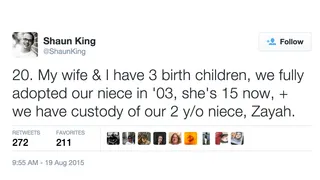 Questioning His Family - (Photo: Shaun King via Twitter)