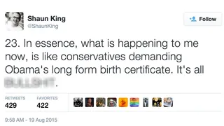 Why Do Conservatives Even Care? - (Photo: Shaun King via Twitter)