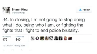 Fighting for Justice - (Photo: Shaun King via Twitter)