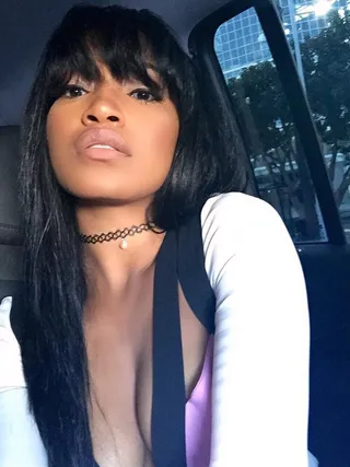 Bangin' Beauty - The Scream Queen pulls out this straight mane with bangs for the 2015 Teen Choice Awards. #Serve(Photo: Keke Palmer via Instagram)&nbsp;