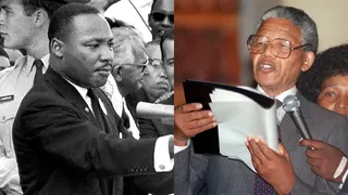 90s Nelson Mandelaキング牧師 Martin Luther Jr Nobel Prize - Celebrating #MandelaDay! In his powerful 1993
