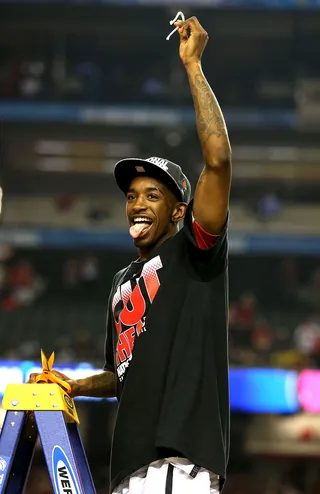 What a Treat - How does Russ Smith want to celebrate his championship win? He told reporters he hoped to go to Waffle House with President Obama.&nbsp;(Photo: Andy Lyons/Getty Images)