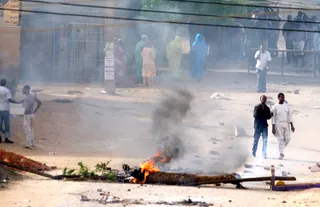 Sudan in Protest - Sudanese authorities put down weekend protests using tear gas just days after President Omar al-Bashir announced widespread spending cuts and austerity measures. &nbsp;&nbsp;(Photo: EPA/STR /LANDOV)