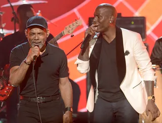 A Musical Match Made in Heaven - A musical match made in heaven came together when old school and new school R&amp;B merged in a gorgeous way. Tyrese performed in Maze Featuring Frankie Beverley's tribute and the man himself got in on the action.(Photo: Michael Buckner/Getty Images For BET)