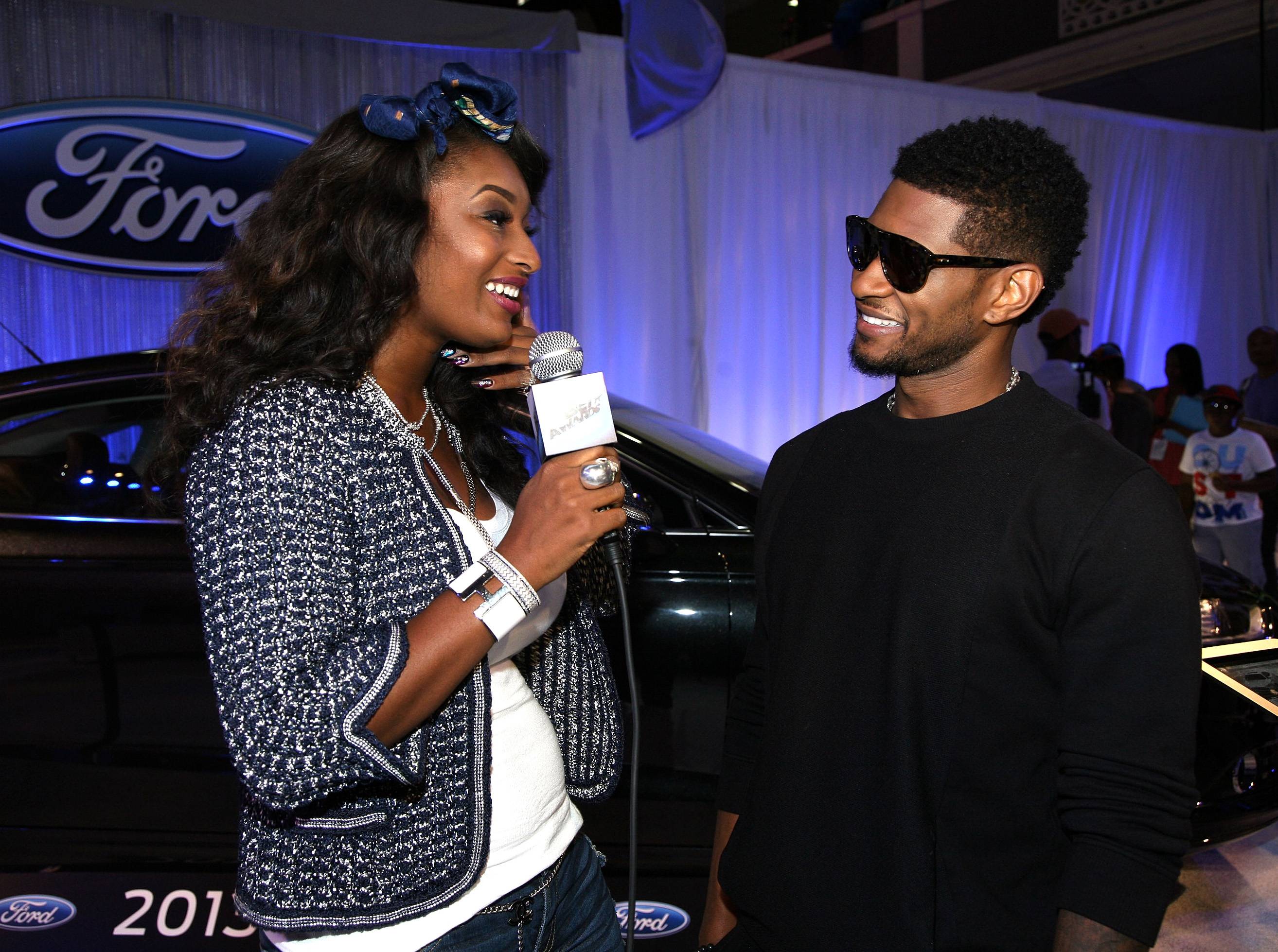 LOS ANGELES, CA - JUNE 30: Singer Usher attends day 2 of the 2012 BET Awards Ford Hot Spot Room held at The Shrine Auditorium on June 30, 2012 in Los Angeles, California. (Photo: Maury Phillips/Getty Images For BET)
