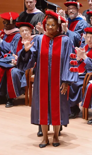 Dr. Davis - Viola Davis receives an honorary Doctor of Fine Arts degree at the Julliard School's 109th commencement ceremony at Alice Tully Hall in New York City. (Photo: Mike Coppola/Getty Images)